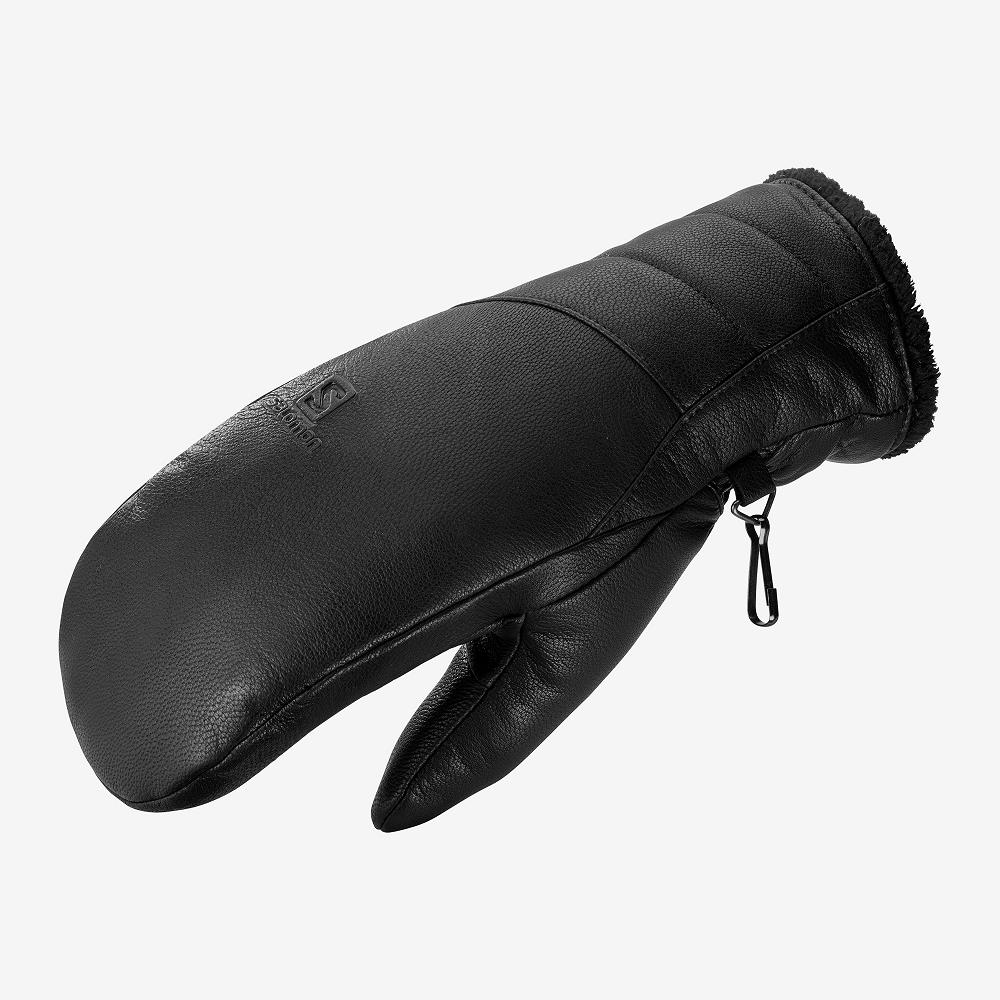 Luvas Salomon NATIVE MITTEN W Mulher Pretas - Portugal COKFU-4932